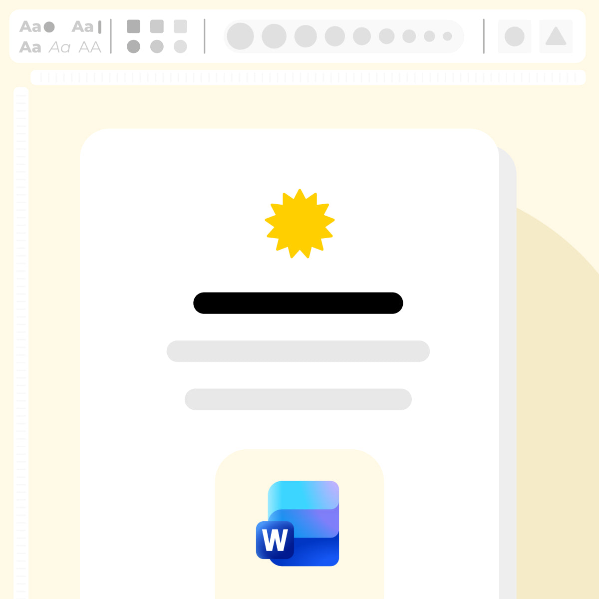 Word document template